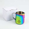 One Two Cups Gelas Milk Jug Kopi Latte Art Rainbow Stainless - 10084