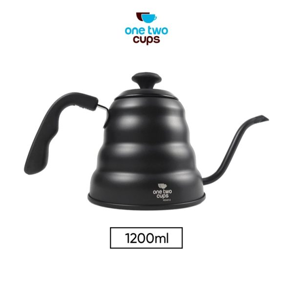 One Two Cups Coffee Maker Pot Drip Kettle Kopi 1.2 Liter with Thermostat