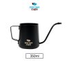 One Two Cups Teko Pitcher Kopi Teh Drip Kettle Cup Stainless Steel 350ml - Black