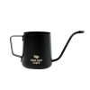 One Two Cups Teko Pitcher Kopi Teh Drip Kettle Cup Stainless Steel 350ml - Black