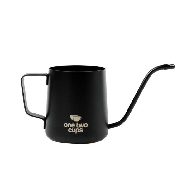 One Two Cups Teko Pitcher Kopi Teh Drip Kettle Cup Stainless Steel 350ml - Black