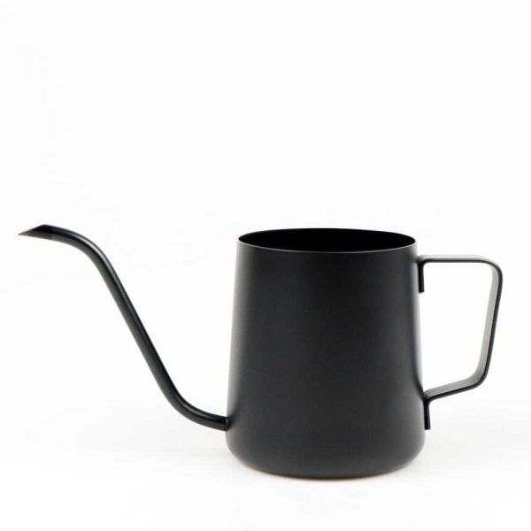 One Two Cups Teko Pitcher Kopi Teh Drip Kettle Cup Stainless Steel 350ml - Black