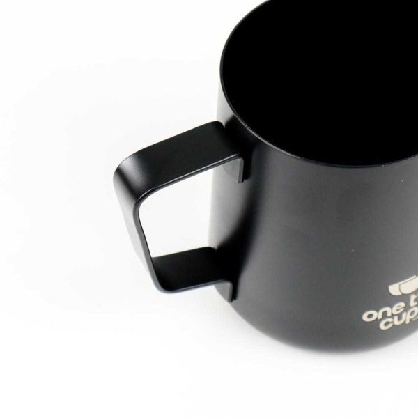 One Two Cups Teko Pitcher Kopi Teh Drip Kettle Cup Stainless Steel 350ml - Black