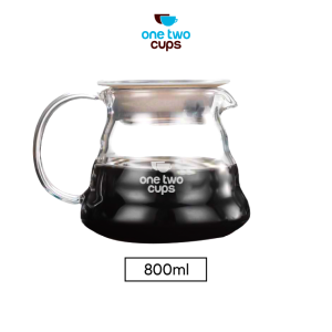 One Two Cups Coffee Maker Pot V60 Drip Kettle Teko Kopi Barista 800ml