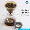 One Two Cups Coffee Maker Pot V60 Drip Kettle Teko Kopi Barista 800ml