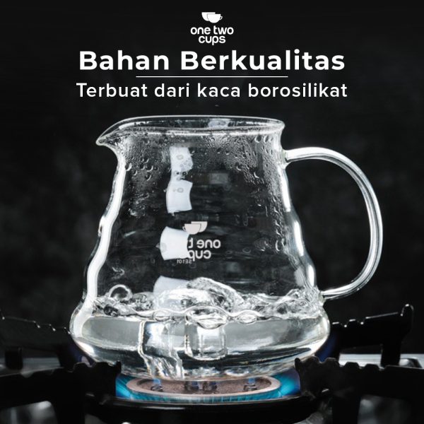One Two Cups Coffee Maker Pot V60 Drip Kettle Teko Kopi Barista 800ml