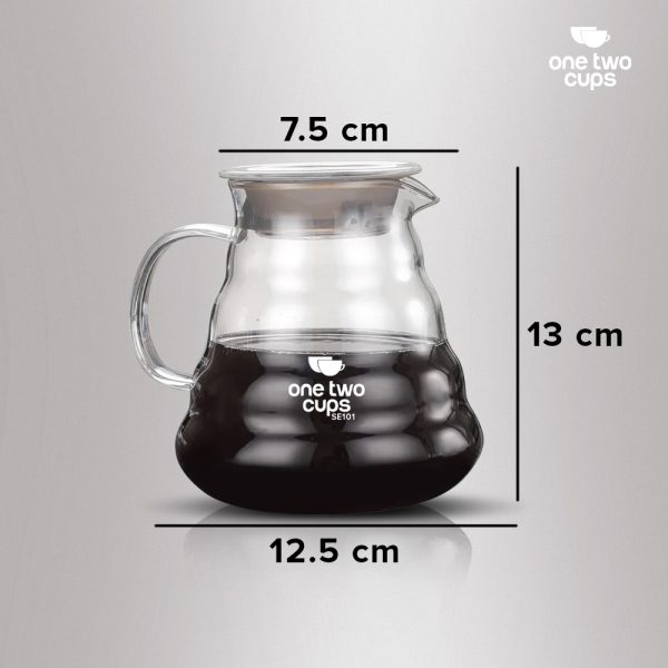 One Two Cups Coffee Maker Pot V60 Drip Kettle Teko Kopi Barista 800ml