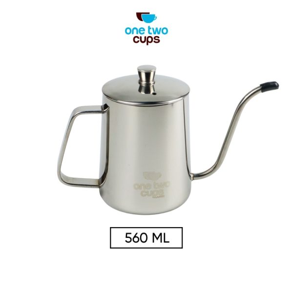 One Two Cups Teko Pitcher Kopi Teh Teapot Drip Kettle Cup 560ml
