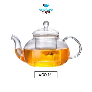 One Two Cups Teko Pitcher Glass Teapot Japanese Style Infuser - 8CV101
