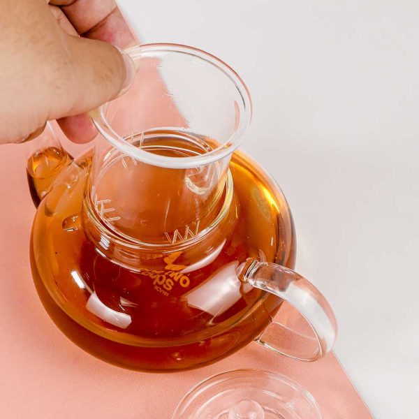 One Two Cups Teko Pitcher Glass Teapot Japanese Style Infuser - 8CV101