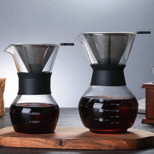 One Two Cups Coffee Maker Pot V60 Drip Kettle Teko Kopi Barista 200ml SE111