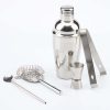 One Two Cups Bartender Drink Bar Set Cocktail Shaker Stainless Steel 5 in 1