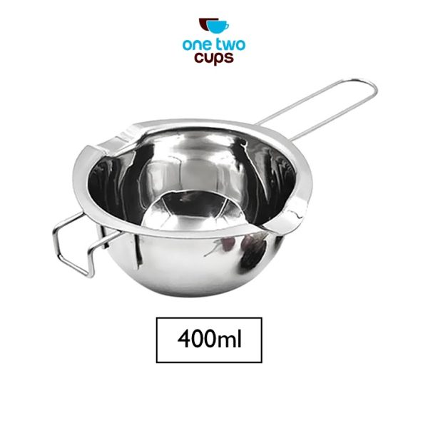 One Two Cups Panci Leleh Keju Coklat Stainless Steel Peralatan Masak