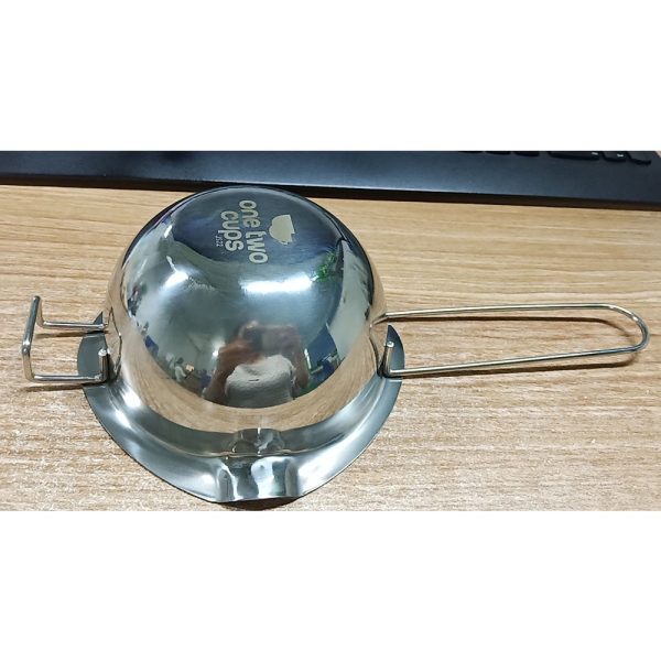 One Two Cups Panci Leleh Keju Coklat Stainless Steel Peralatan Masak