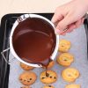 One Two Cups Panci Leleh Keju Coklat Stainless Steel Peralatan Masak