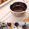 One Two Cups Panci Leleh Keju Coklat Stainless Steel Peralatan Masak