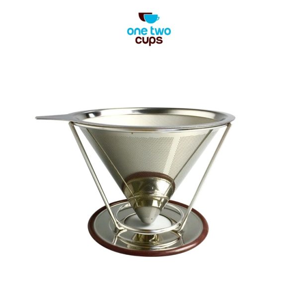 One Two Cups Filter Penyaring Kopi V60 Cone Coffee Dripper Filter Double Layer