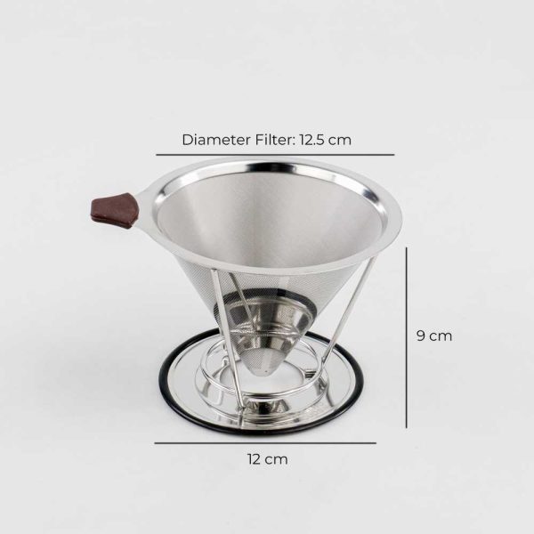 One Two Cups Filter Penyaring Kopi V60 Cone Coffee Dripper Filter Double Layer