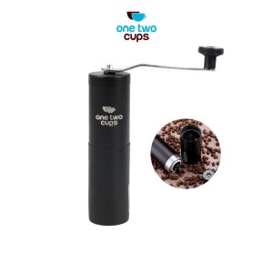 One Two Cups Alat Penggiling Kopi Manual Coffee Bean Grinder E810 - Black