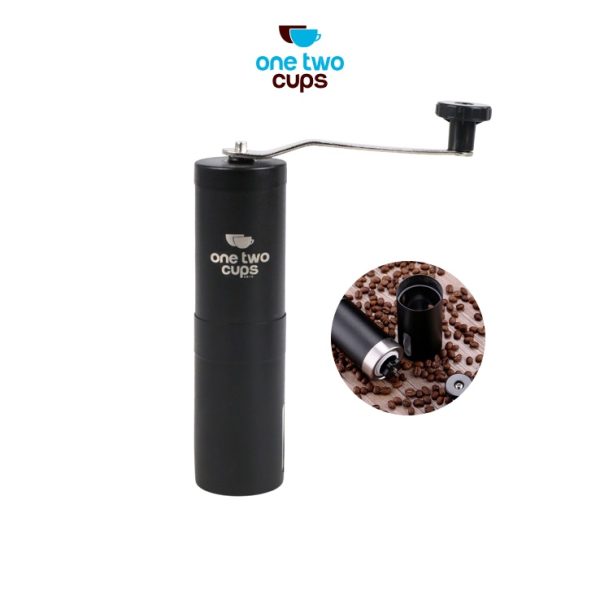 One Two Cups Alat Penggiling Kopi Manual Coffee Bean Grinder E810 - Black