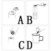 One Two Cups Alat Penggiling Kopi Manual Coffee Bean Grinder E810 - Black