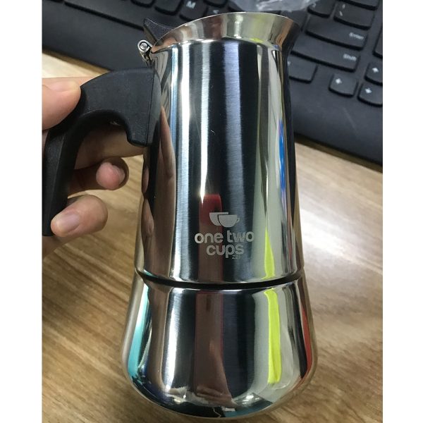 One Two Cups Espresso Coffee Maker Moka Pot Teko 100ml - Z21