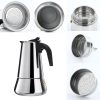One Two Cups Espresso Coffee Maker Moka Pot Teko 100ml - Z21