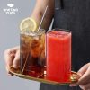 One Two Cups Gelas Kaca Kotak Juice Aesthetic Square Glass 470ml - LT5