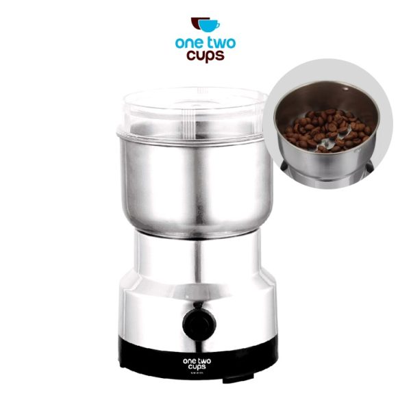 ginee_20241217153211733_5587313499.jpg One Two Cups Alat Penggiling Kopi Electric Coffee Grinder 150W