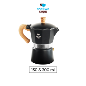 One Two Cups Moka Pot Espresso Coffee Maker Stovetop Teko Kopi - PL-315