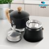 One Two Cups Moka Pot Espresso Coffee Maker Stovetop Teko Kopi - PL-315