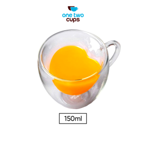One Two Cups Cangkir Kopi Anti Panas Double Wall Love Series 150ml