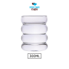 One Two Cups Gelas Minuman Unik Borosilicate Glass 300ml - KT14