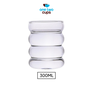 One Two Cups Gelas Minuman Unik Borosilicate Glass 300ml - KT14