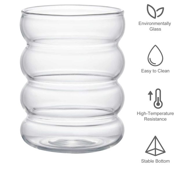 One Two Cups Gelas Minuman Unik Borosilicate Glass 300ml - KT14