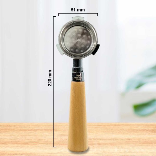 One Two Cups Bottomless Naked Portafilter Stainless Steel 51mm - EC680
