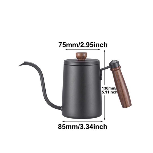 One Two Cups Teko Kopi Leher Angsa Gooseneck Pour Over Kettle 600ml - STS304