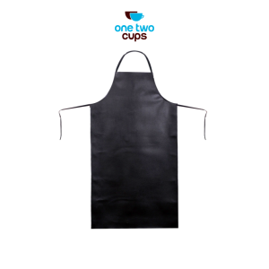 One Two Cups Celemek Masak Apron Dapur Kulit PU Waterproof Durable - ZHAP