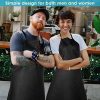 One Two Cups Celemek Masak Apron Dapur Kulit PU Waterproof Durable - ZHAP