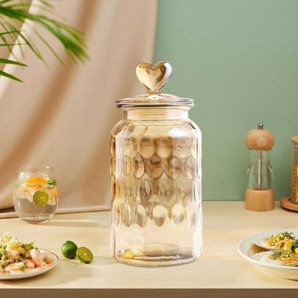 One Two Cups Toples Kaca Kedap Udara Sealed Food Storage Jar 950ml - GFS137