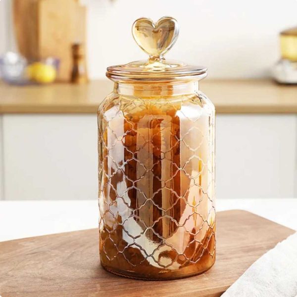 One Two Cups Toples Kaca Kedap Udara Sealed Food Storage Jar 950ml - GFS137