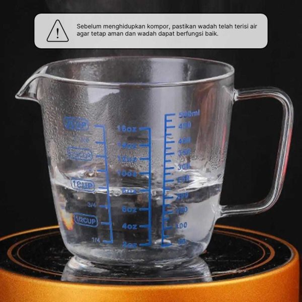 One Two Cups Gelas Ukur Kaca - ZM0081