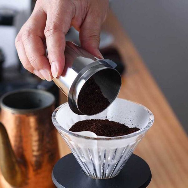 One Two Cups Dosing Cup Portafilter Espresso Machine Stainless 58mm - YXA046
