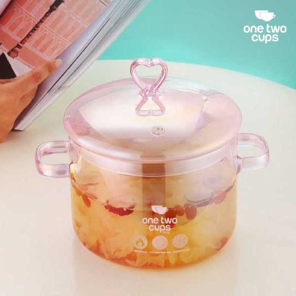 One Two Cups Panci Kaca Borosilicate Tahan Panas 15cm - TH-15
