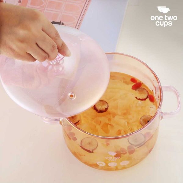 One Two Cups Panci Kaca Borosilicate Tahan Panas 15cm - TH-15