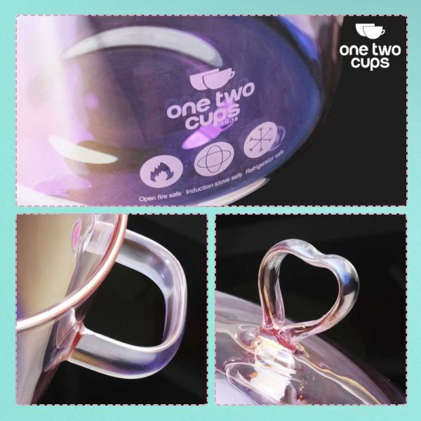One Two Cups Panci Kaca Borosilicate Tahan Panas 15cm - TH-15