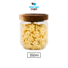 One Two Cups Toples Kaca Kedap Udara Canister Coffee Storage Wood Lid - SL01