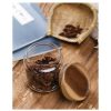 One Two Cups Toples Kaca Kedap Udara Canister Coffee Storage Wood Lid - SL01