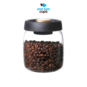 One Two Cups Toples Kaca Biji Kopi Coffee Beans Vacuum Sealed Lid - SE41
