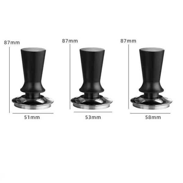 One Two Cups Tamper Kopi Espresso Flat Base Spring Loaded - FEN59
